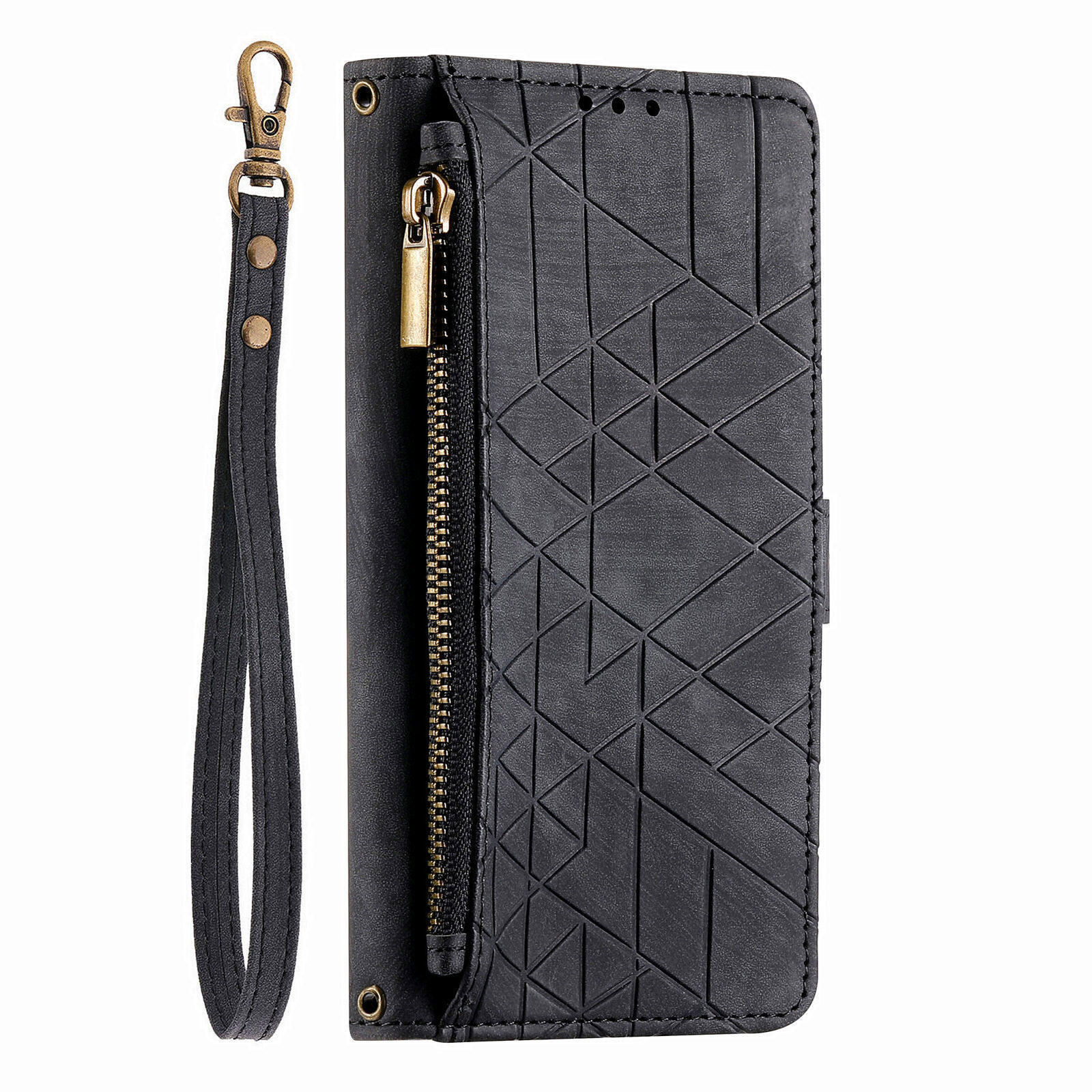 Flip Zipper Leather Wallet Cover Case For 18 17 16 14 15 12 11 13 Pro Max 16E