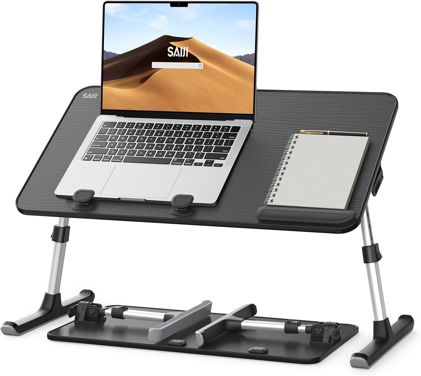 SAIJI Adjustable Laptop Bed Desk Foldable Portable Lap Table Stand for Couch