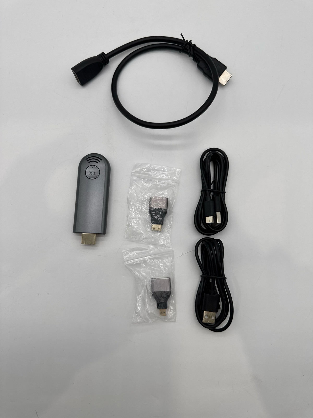 TPUFO Wireless HDMI Transmitter Receiver Portable 2.4G/5G Extender Kit Grey