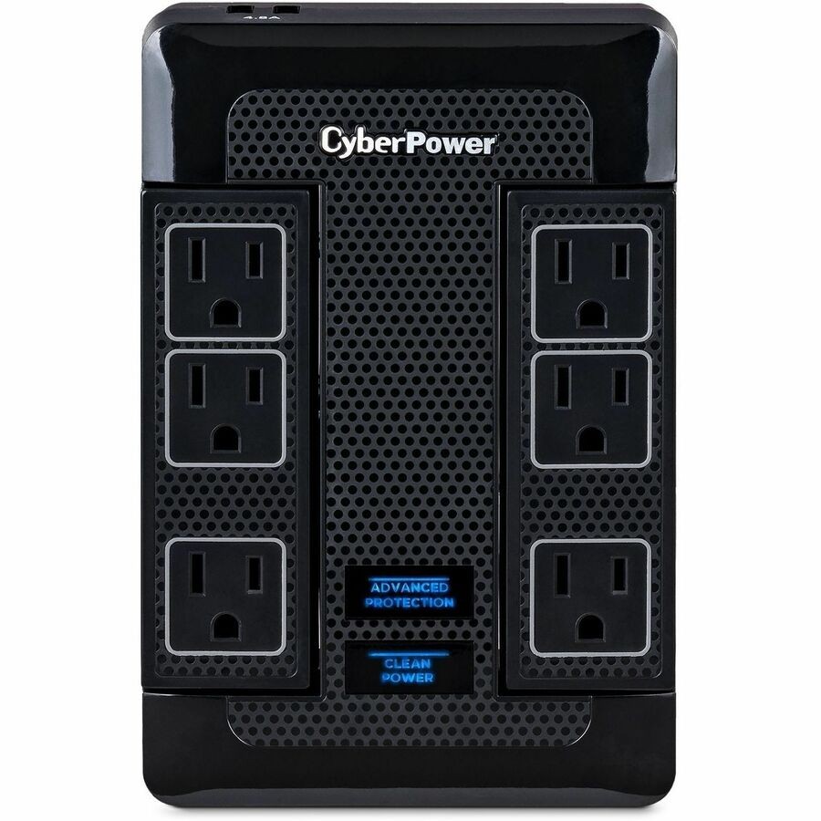 CyberPower HT600WSU2A Premier Home Theater 6 Outlet Surge with 1680 J