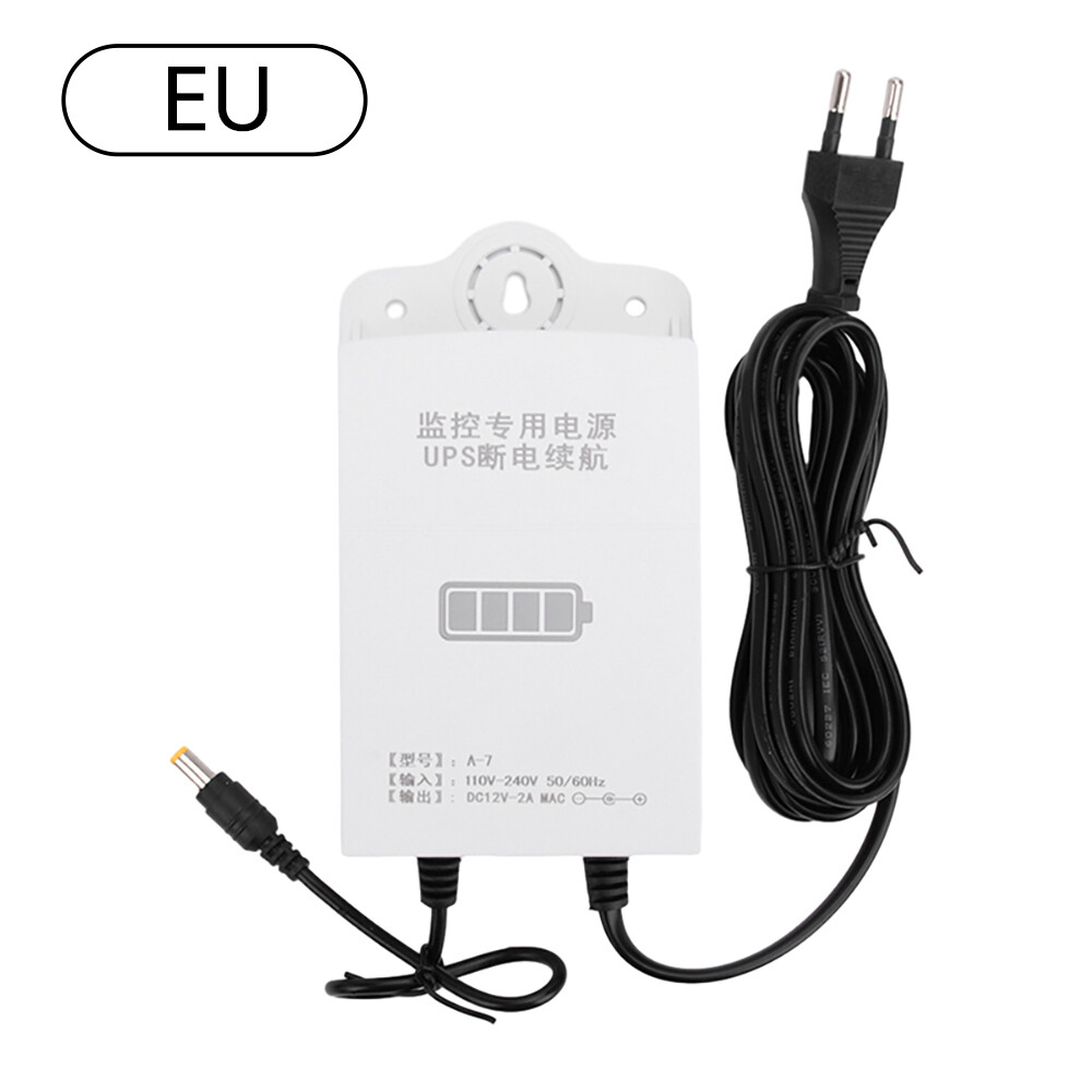 12V DC UPS Uninterruptible Power Supply Adapter Monitor Emergency Power Supply