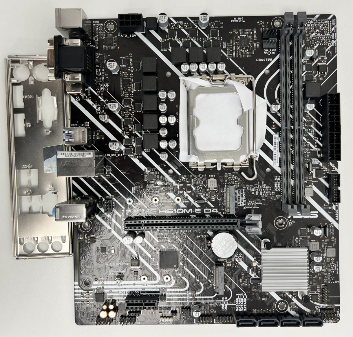 ASUS PRIME H610M-E D4 Intel Intel H610 LGA MicroATX Motherboard w/ I/O Shield