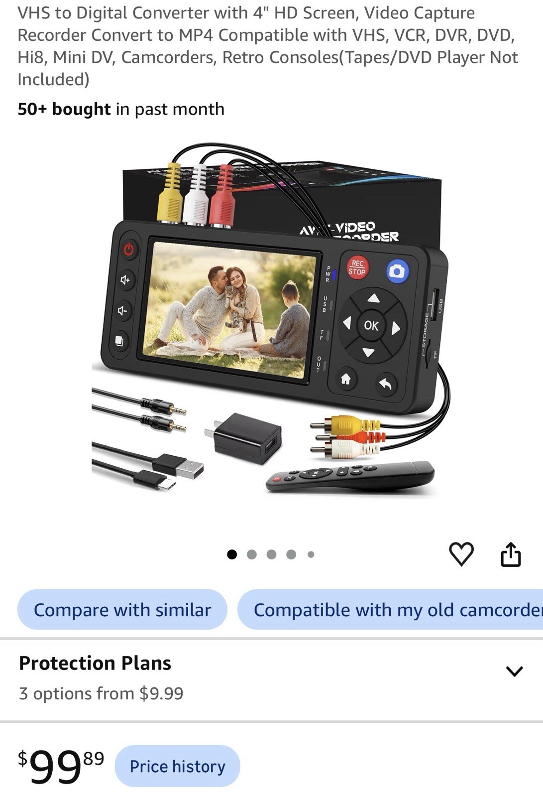 AV/S Video Audio Recorder (VHS to Digital Format)