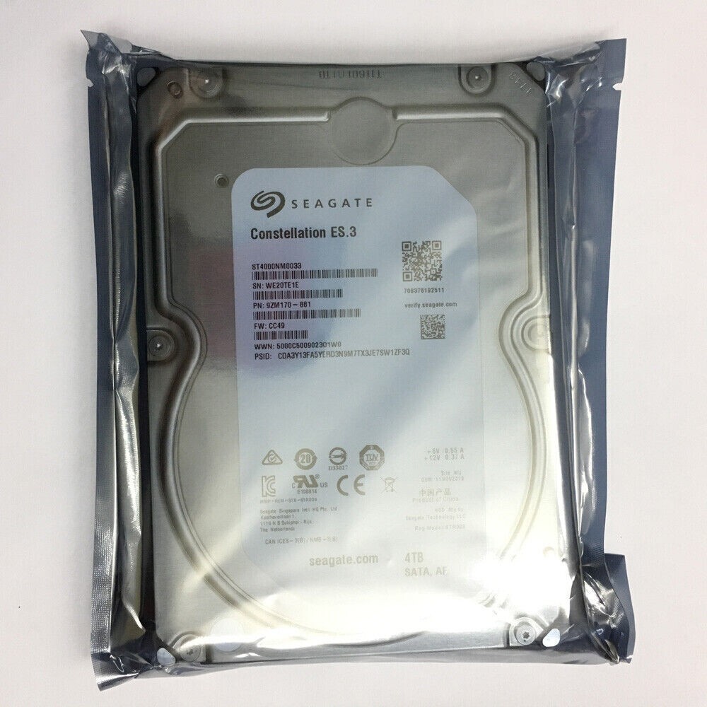 FOR Seagate ST4000NM0033 4T 6G/s Enterprise Server Hard Drive 3.5" 7200 RPM 128M