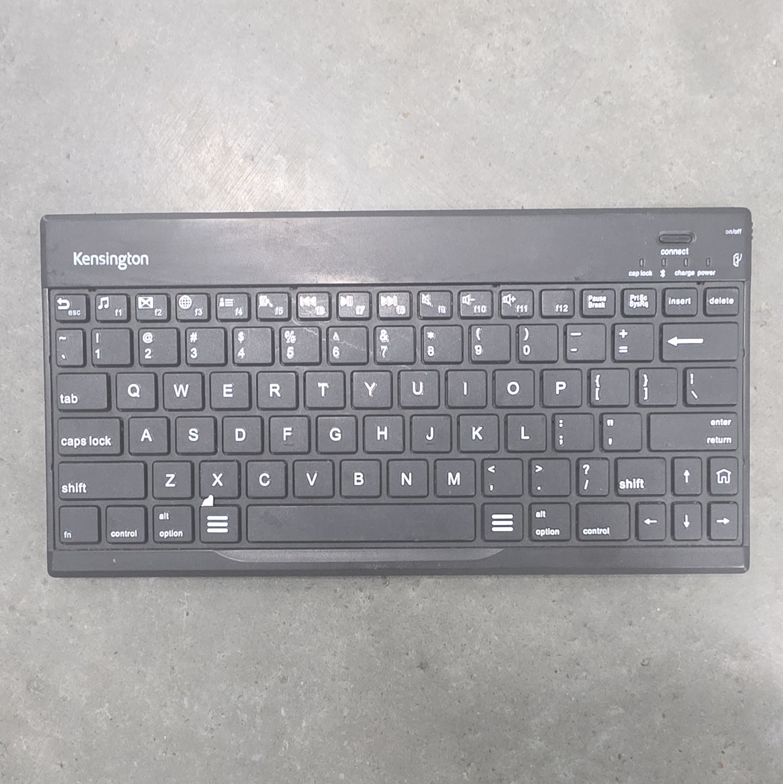 Kensington KeyFolio Pro 2 Wireless Keyboard Case, Black, English QWERTY