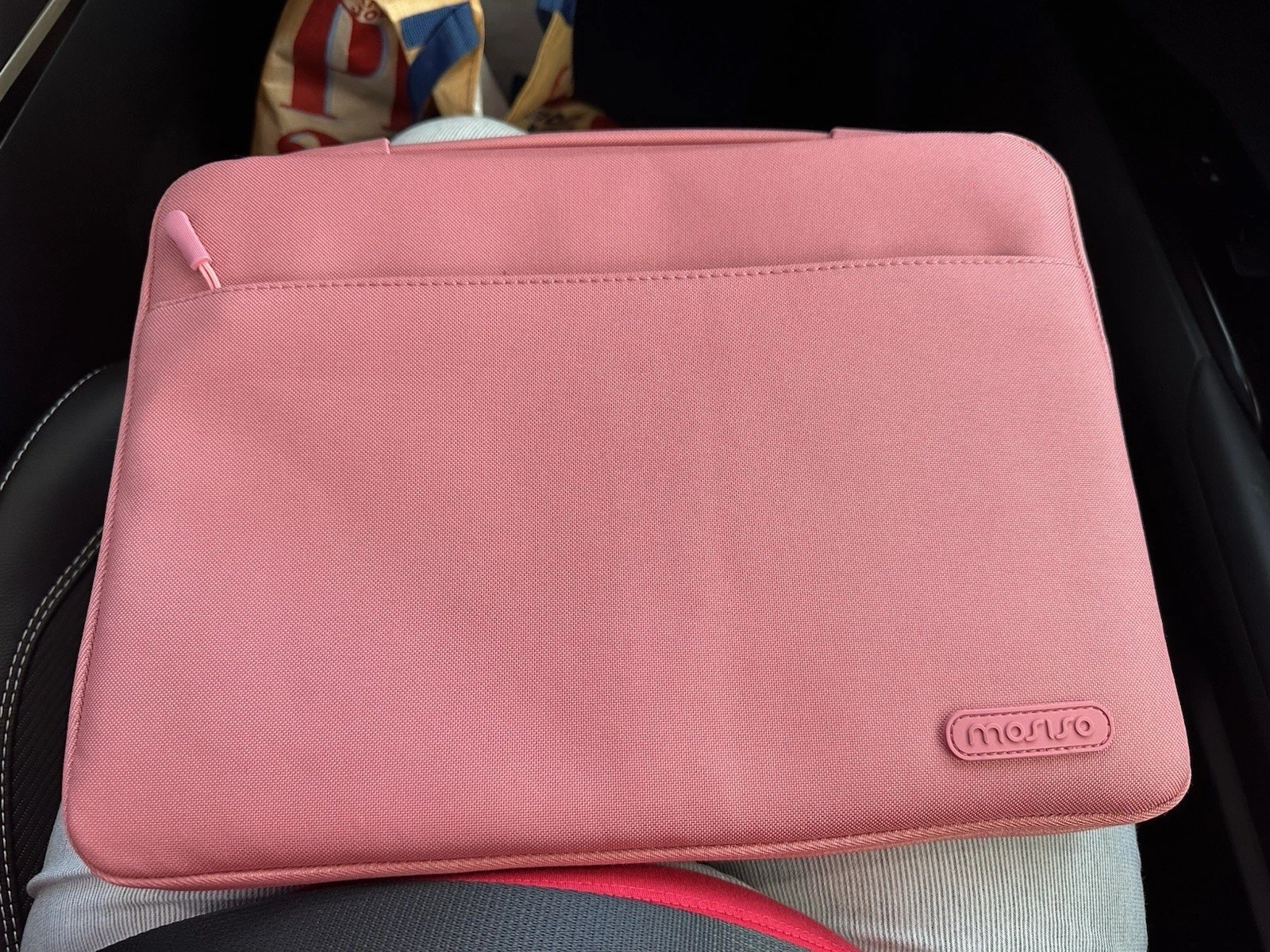 MOSISO 13 Inch Laptop Sleeve Case, Pink Water Resistant Neoprene MacBook Air/Pro