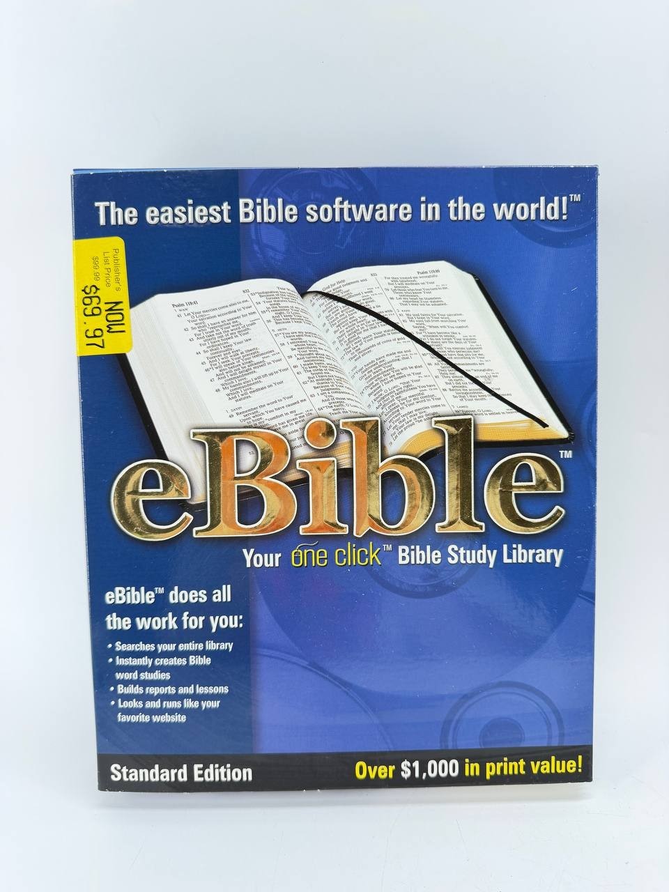 eBible Standard Edition Bible Study Library PC CD-ROM Software New Sealed