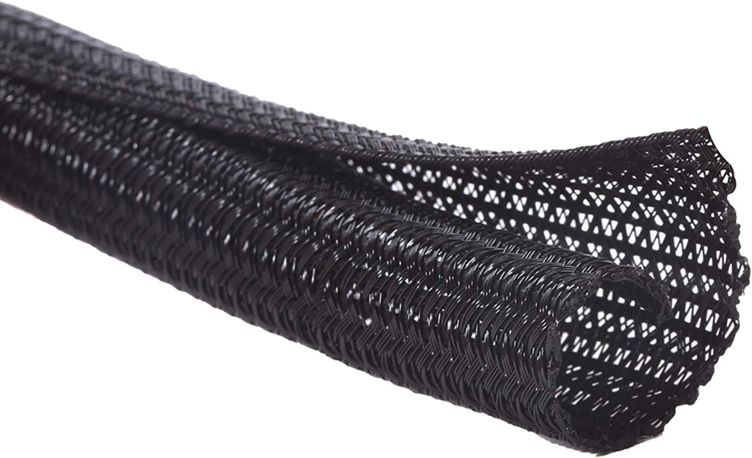 25Ft - 1/4 Inch Cord Protector Wire Loom Tubing Cable Sleeve Split