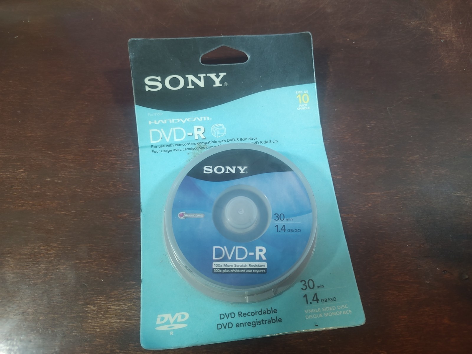 NEW Sony Handycam DVD-R Mini Discs LOT 10 Pack 30 Min 1.4GB SEALED Recordable