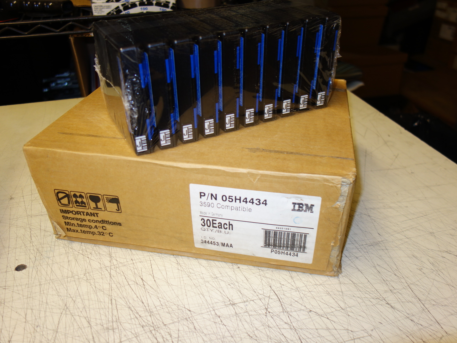 Box of 30x * IBM 05H4434 HIGH PERFORMANCE 3590 CARTRIDGE J TAPE * NEW