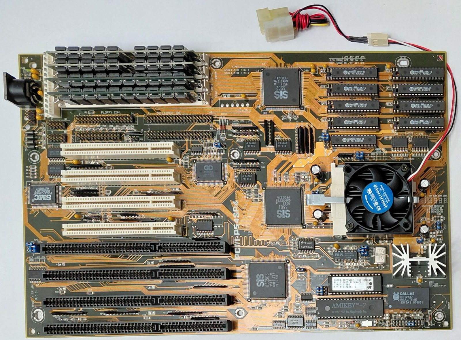 ASUS PCI/I-P54SP4 Socket 5 ISA Retro Motherboard + Pentium 100MHz + 32MB RAM