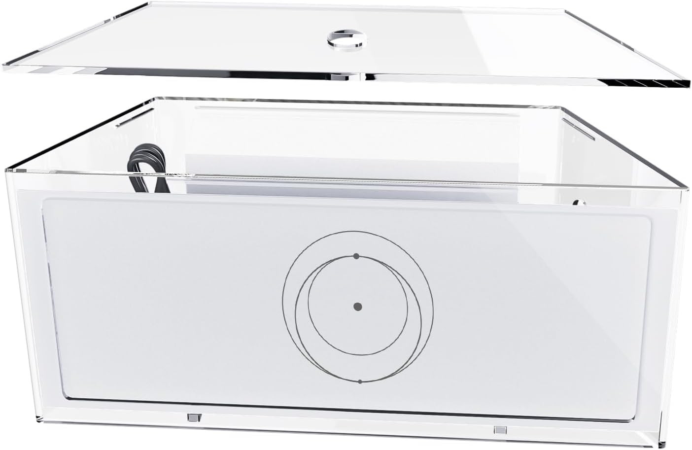 Router Mount for Starlink Gen 3, Clear Acrylic Mesh Router Box Suitable for Wall