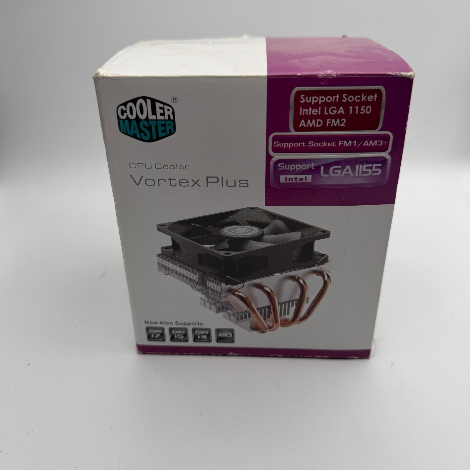 Cooler Master Vortex Plus Low Profile CPU Cooler 92mm Intel AMD New Open Box