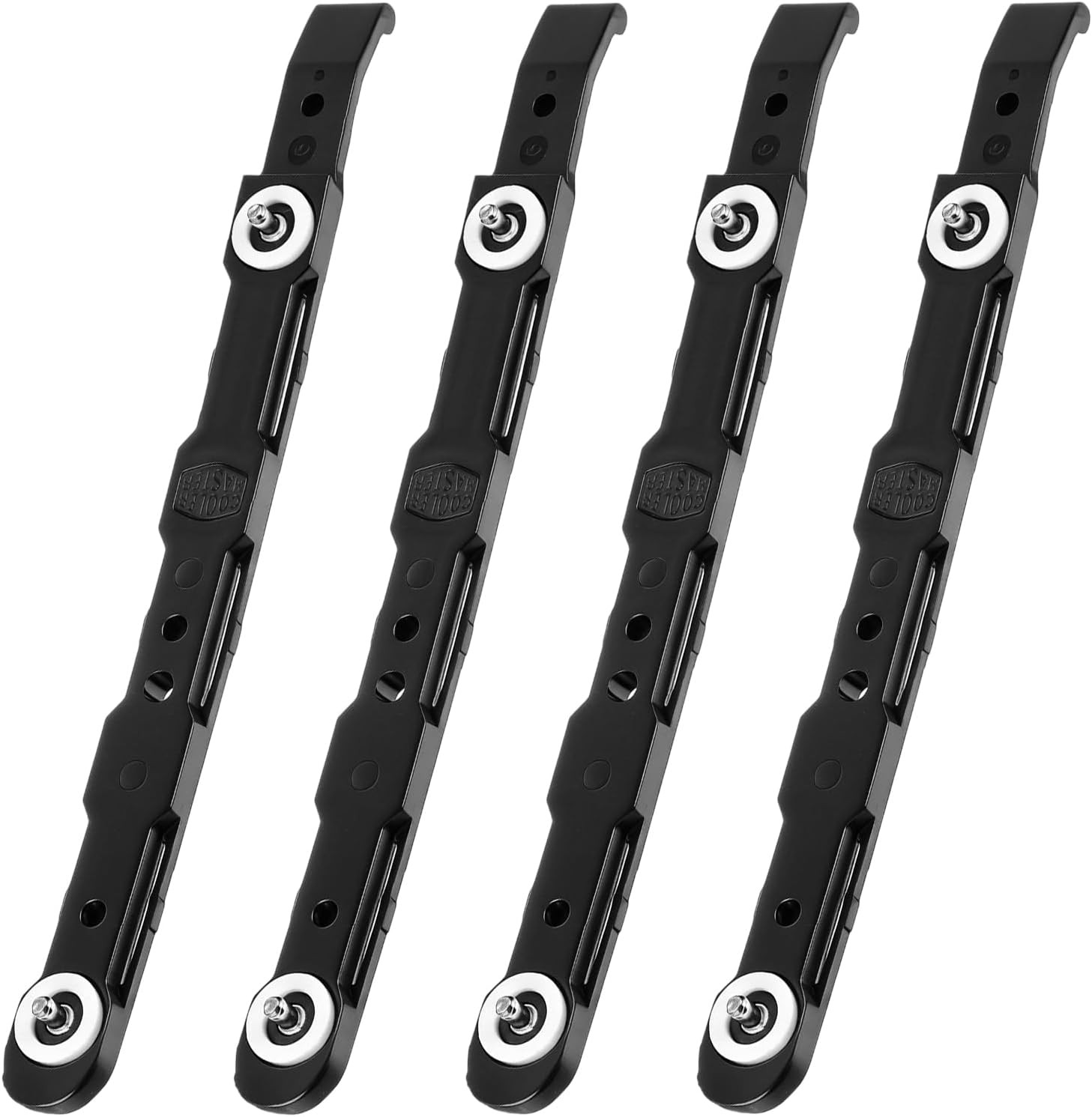 4 PCS Chassis Hard Drive Mounting Plastic Rails, Black