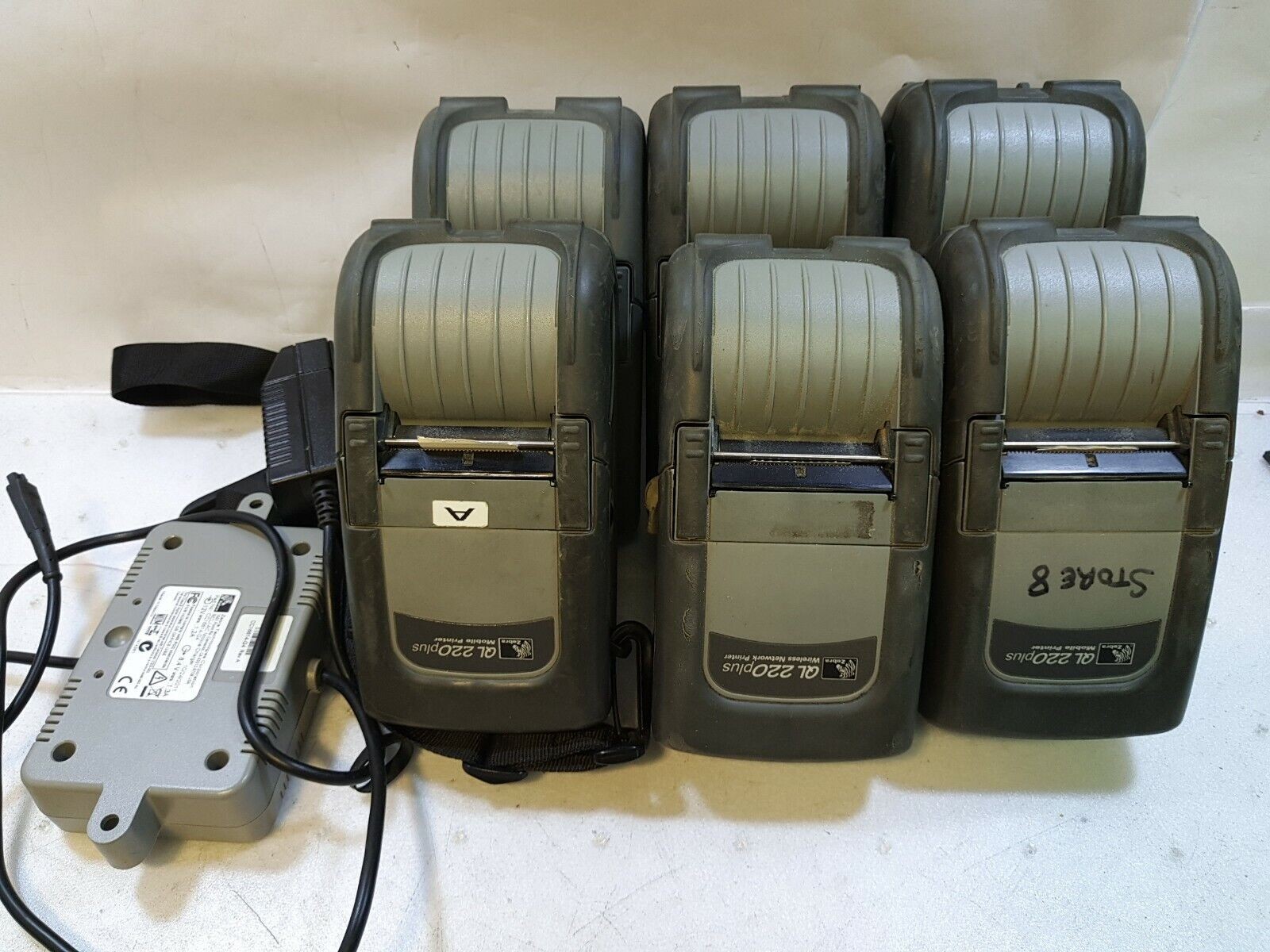 - 6x Zebra QL220 Plus Portable  Mobile Thermal Printer W/ Battery & ONE Charger