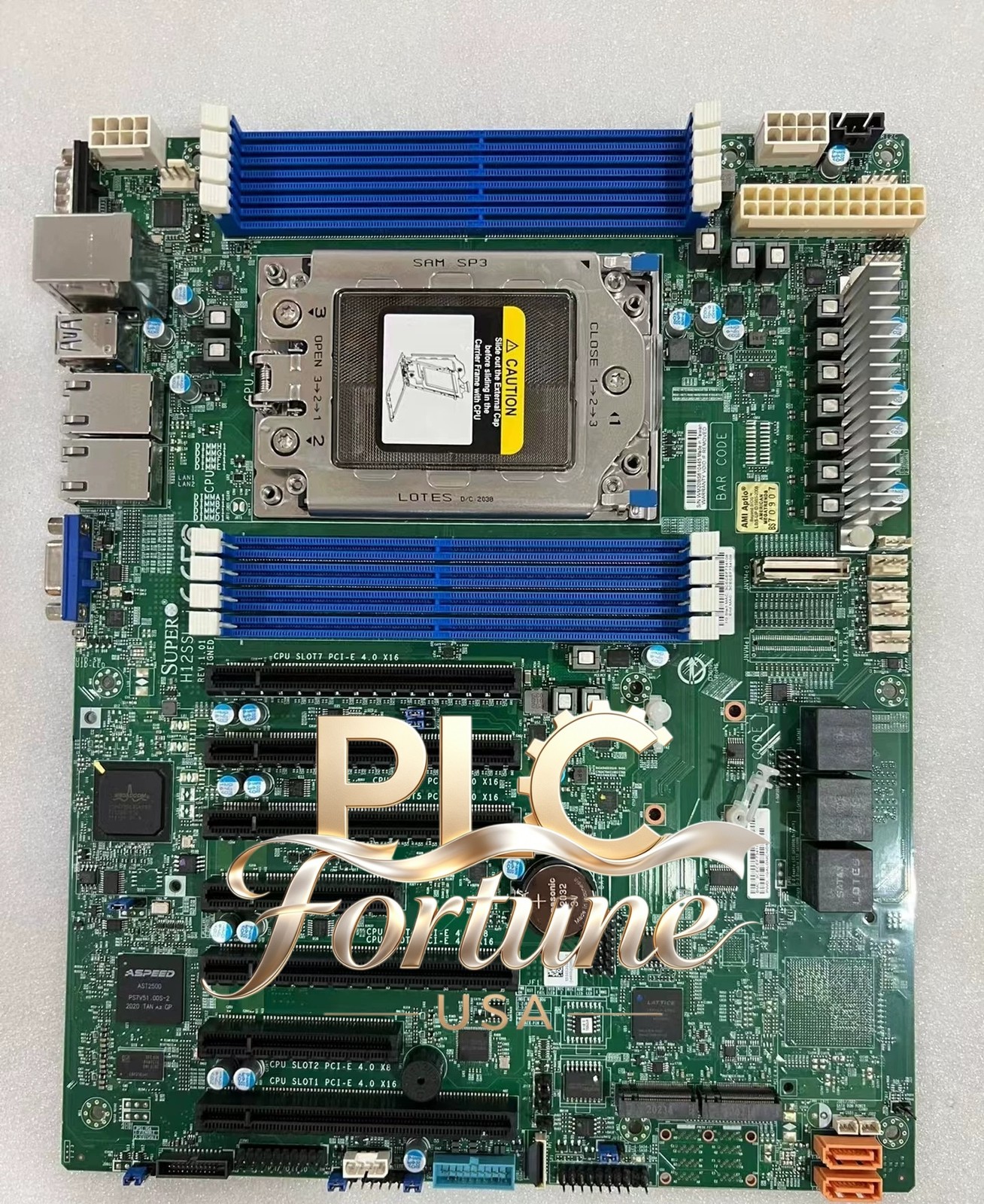 Used Supermicro H12ssl-i REV1.10 For AMD EPYC 7002/7003 Server Motherboard