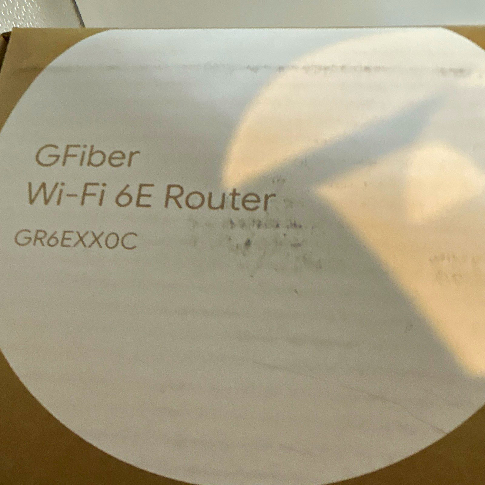GFiber Wi‑Fi 6E Router GR6EXX0C White w/ Power Adapter, 3 LAN Ports bundle