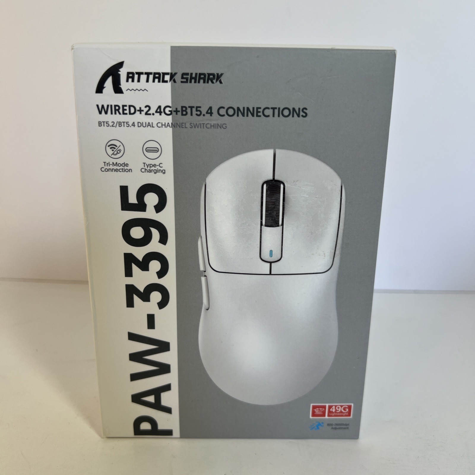 Attack Shark Wired or 2.4GHz or Bluetooth 5.4 Mouse - PAW-3395 - NEW