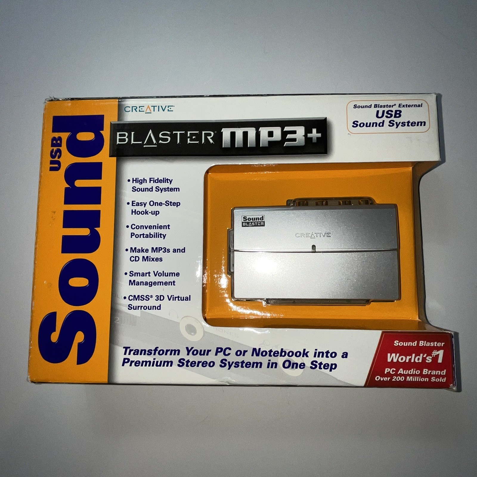 Creative Labs Sound Blaster MP3+ External USB Sound System SB0270 SEALED NEW