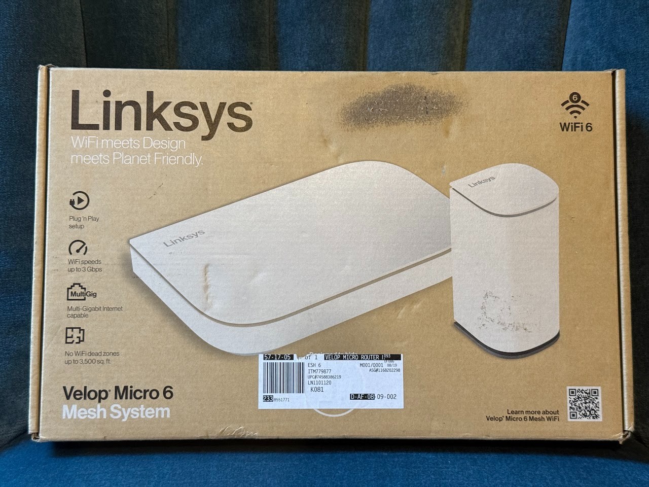Linksys Multi-gig Micro Mesh WiFi 6 System | Connect 100+ Devices | Up to 5,000