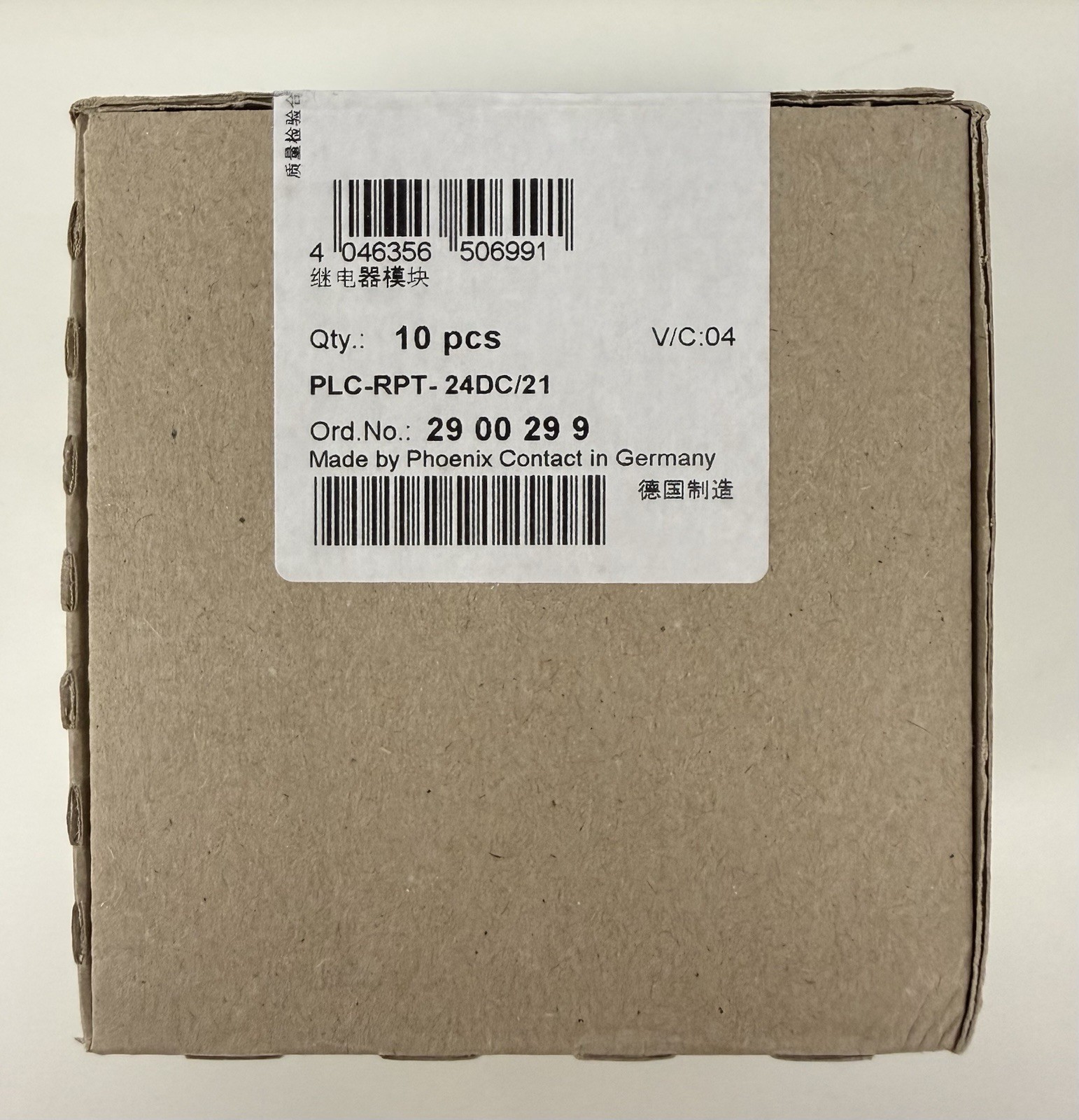 Phoenix Contact 2900299 PLC-RPT-24DC/21 Relay Module box of 10