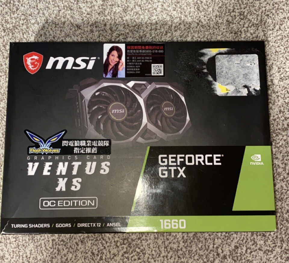 MSI NVIDIA GEFORCE GTX VENTUS XS OC EDITION 6GB GDDR5 Non-LHR