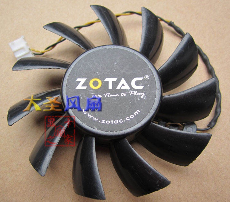 For Zotac Gt240 Graphics Card Fan Diameter 6.5cm Hole Spacing 3.5cm 2 Lines 4P