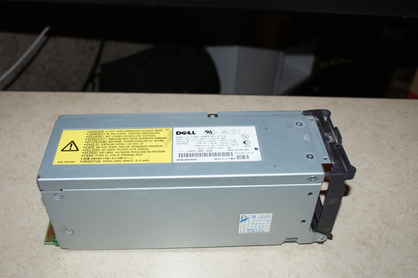 Dell PowerEdge 2400 330W Power Supply Unit PSU PE2400 NPS-330AB-A 1859D