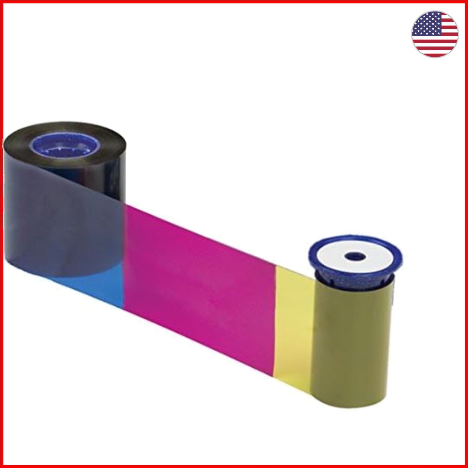 CD810 ID Card Printer YMCKT Color Ribbon - 500 Labels & Easy Installation