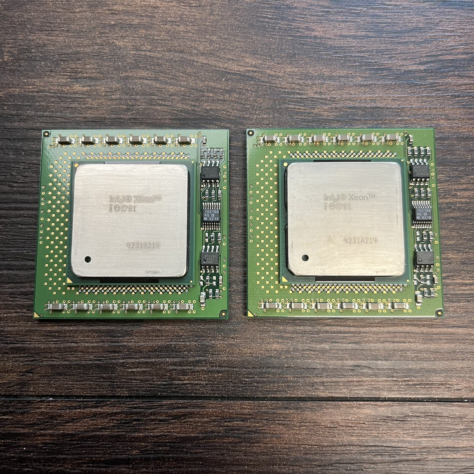 Matching Pair Intel Xeon SL5Z8 CPU Processor 603-pin mPGA 1.8GHZ 512 400MHZ FSB