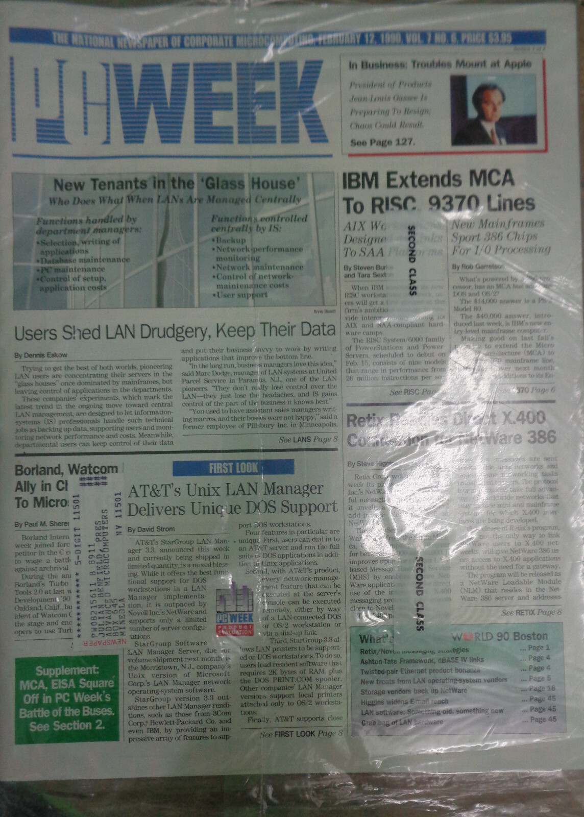 PC Week, February 17, 1990. New, sealed.