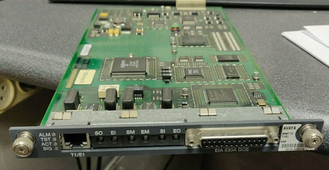 Avaya MM710 SER2 700315567 T1/E1 Media Module 