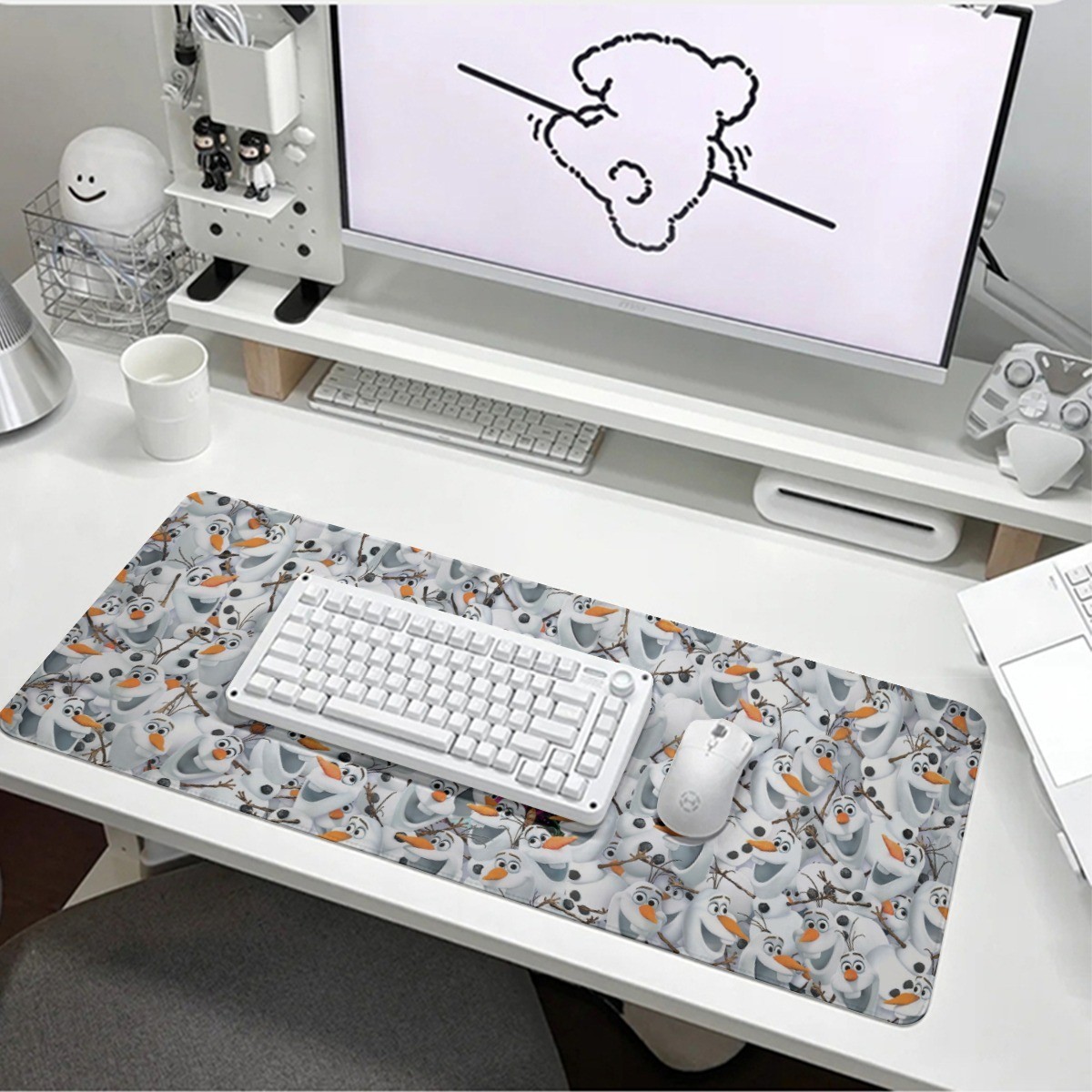 Disney Princess Snow Queen Print Mouse Pads For Laptop Computer PC Gaming Office