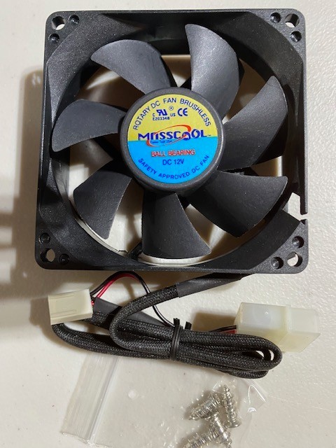 MASSCOOL FD08025B1M3/4 80mm Ball Bearing Cooling Case Fan NEW IN BOX
