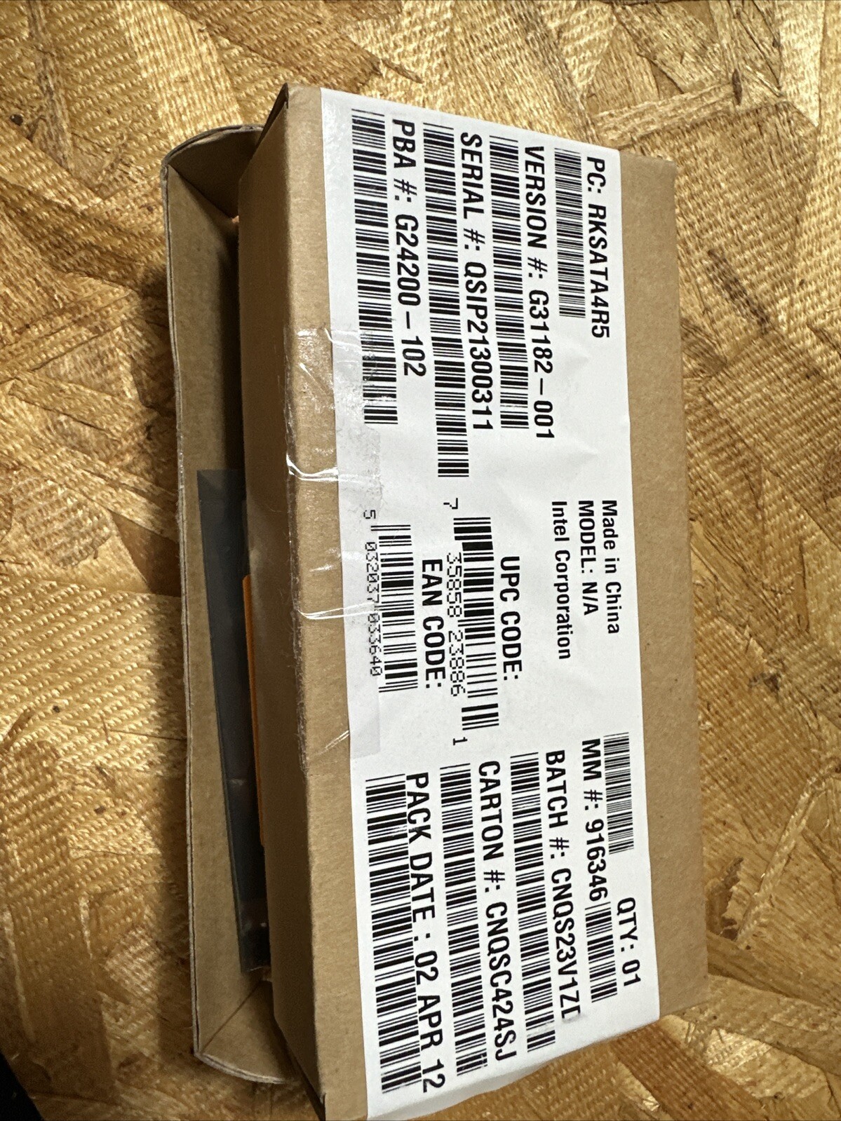 [ N ] Intel RKSATA4R5 RAID C600 Upgrade Key New