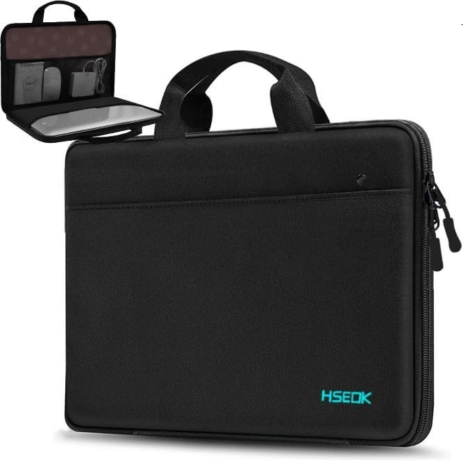 Stylish 13-14 Inch Computer Briefcase Sleeve with Side Pocket for Essentials