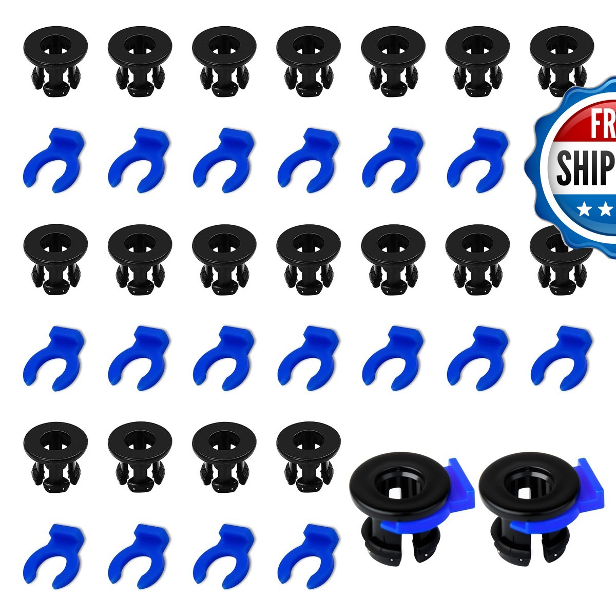 Iffitya 40PCS Bowden Tube Coupler Set - 1.75 Bowden Tube Coupling Collet Clamp