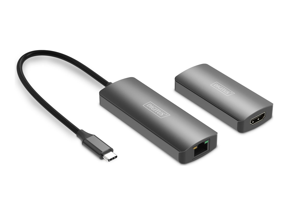 DIGITUS 4K Video Extender USB-C HDMI Cable/Digital Adapter/Data DS-55343