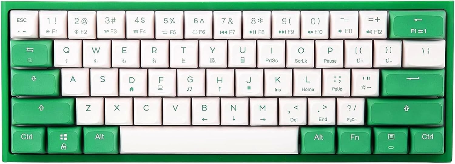 BOYI Wired 60% Mechanical Gaming Keyboard,61 Pro Mini RGB Tri-Mode PBT XDA Keyca