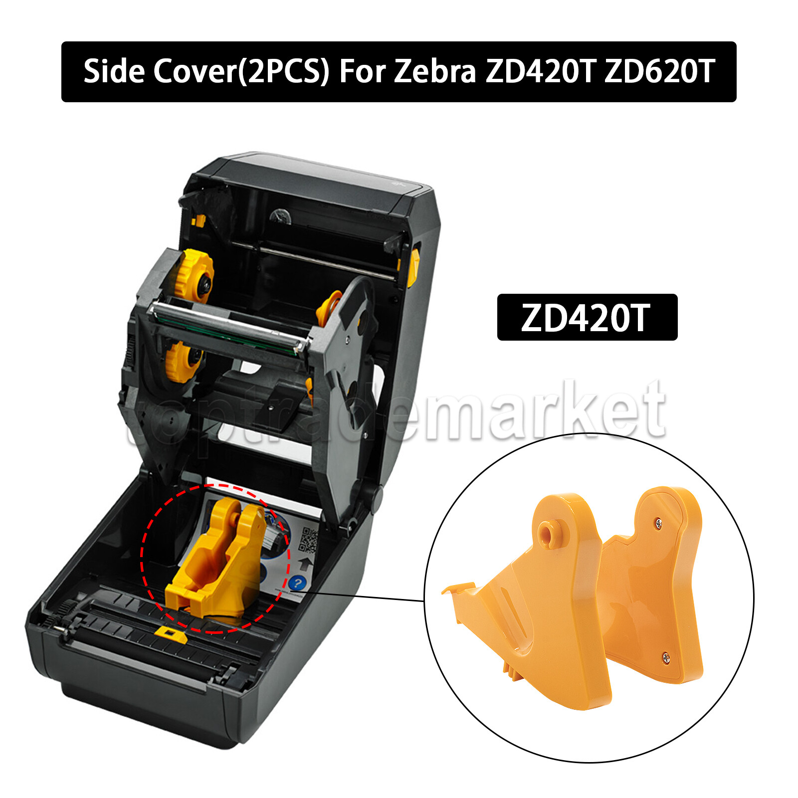 2PCS New Printer Holder Adjustable Arm Repair Kit for Zebra ZD420T ZD620T