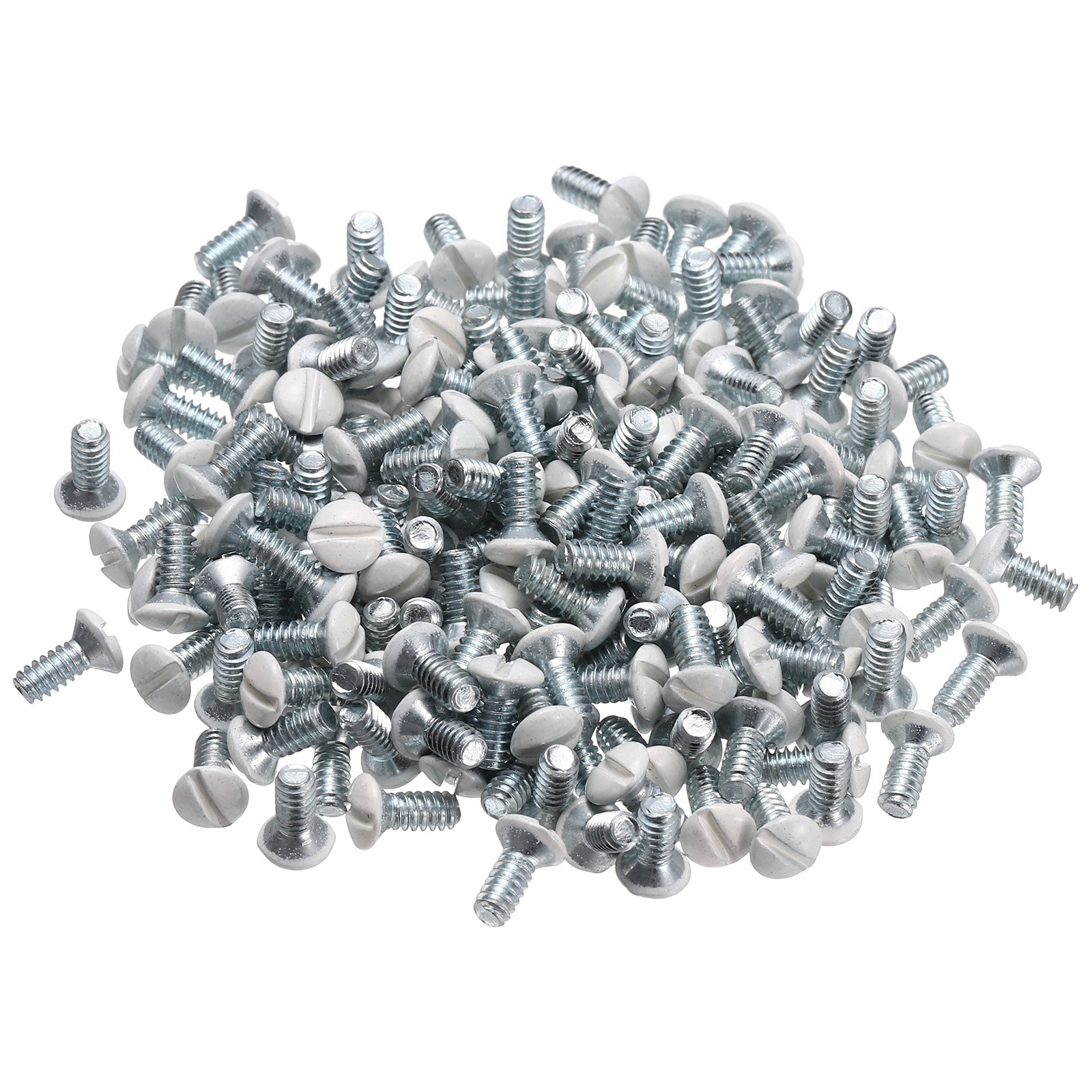 200 Pcs Wall Plate Screws 3/8" Long 6-32 Thread Beige, Electrical Outlet Screws