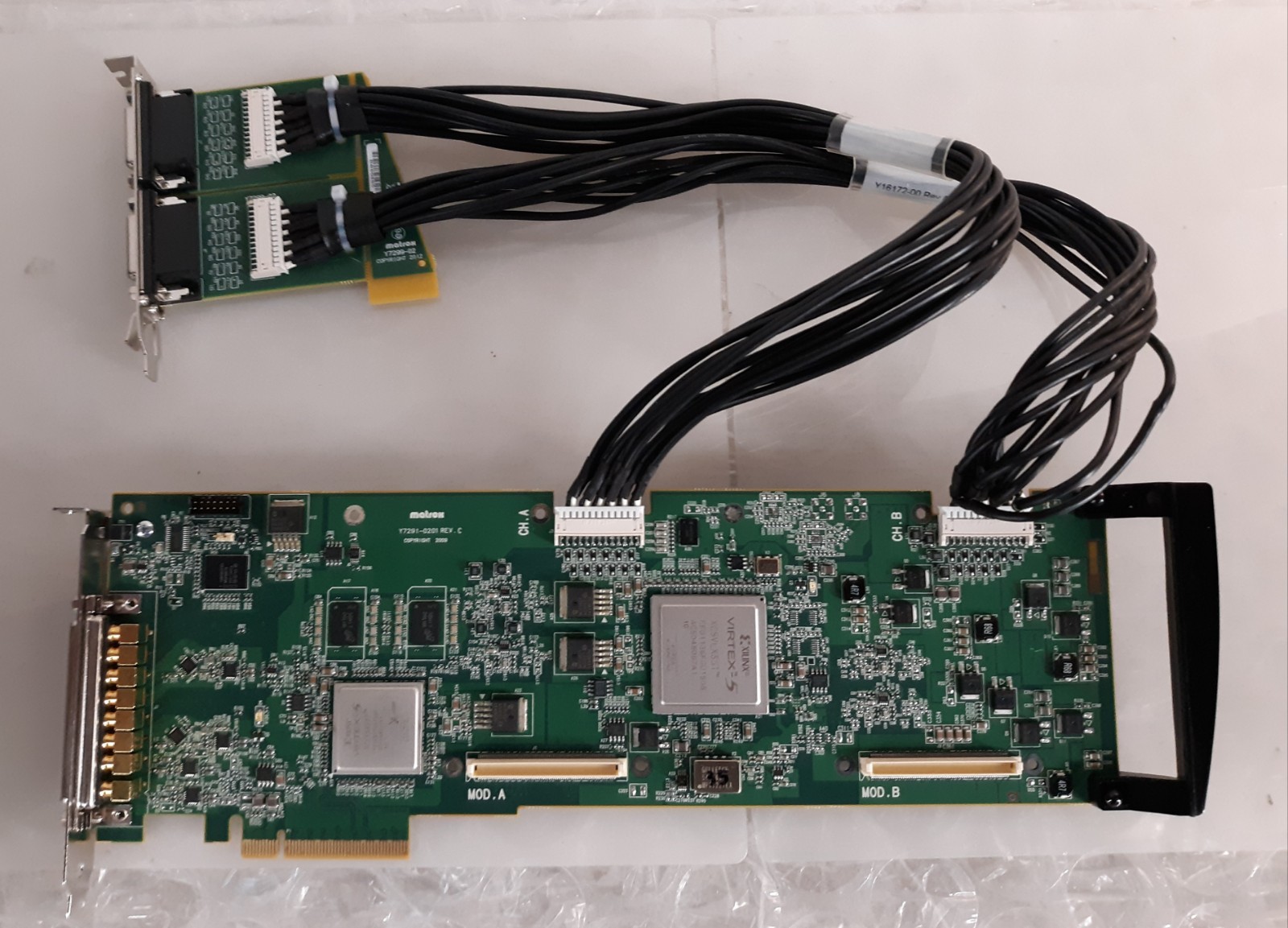 Matrox XMI02/24/6000 Developer Card Video Capture w/ OEM Y7299-02 + Cables