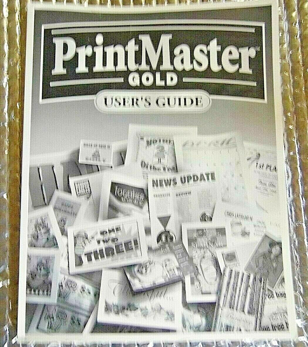 PrintMaster Gold 4.0 by Mindscape User's Guide Paperback Black & White 1997
