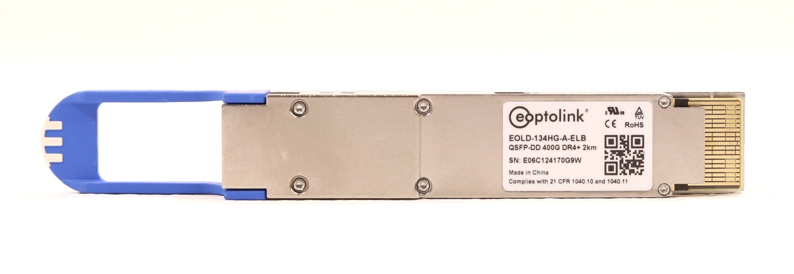 Eoptolink QSFP-DD 400G DR4+ 2km Optical Transceiver Module P/N: EOLD-134HG-A-ELB