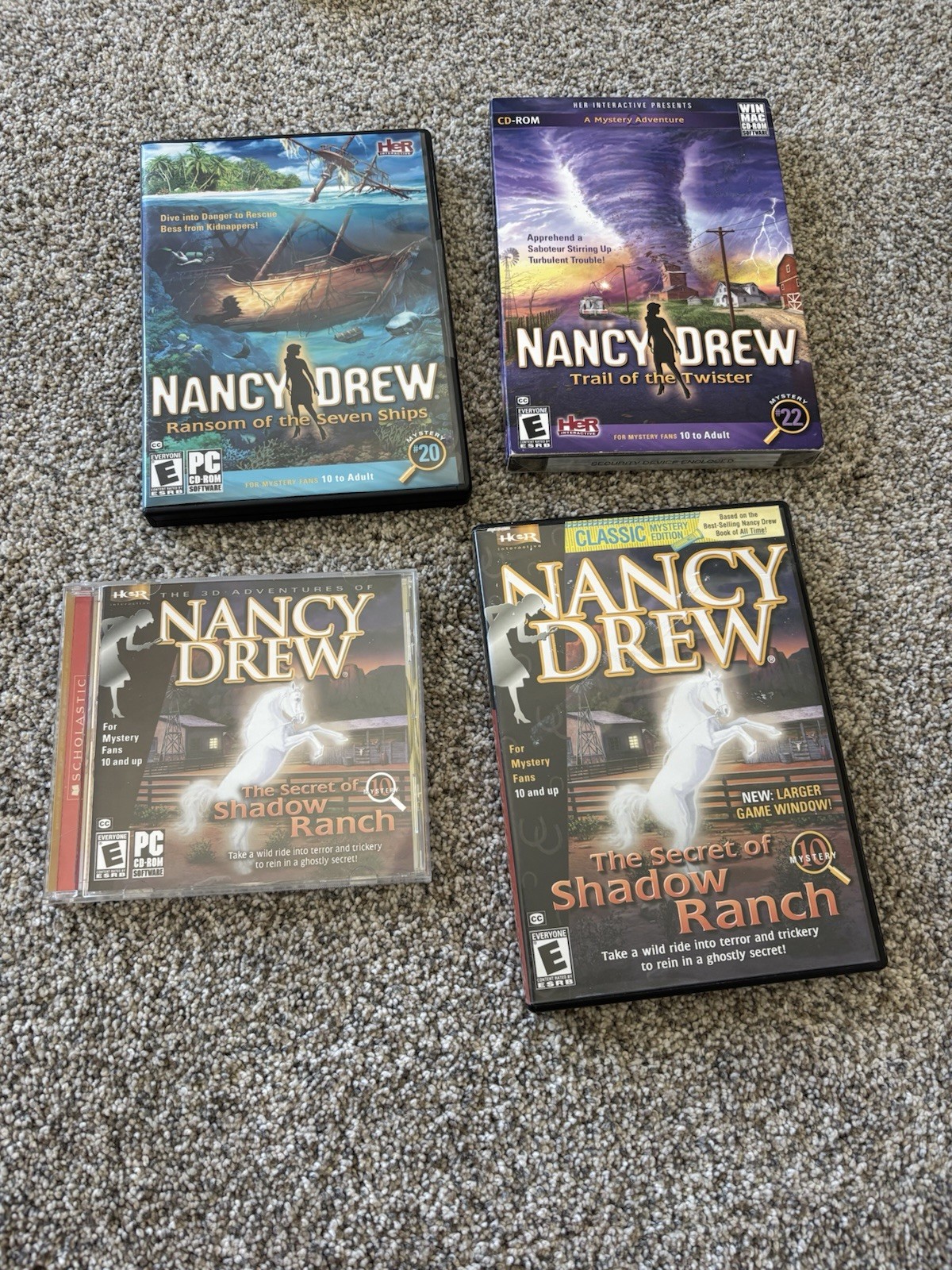 PC Game Nancy Drew Ransom Of The Seven Seas, Trail Of The Twister, Shadow Ranch