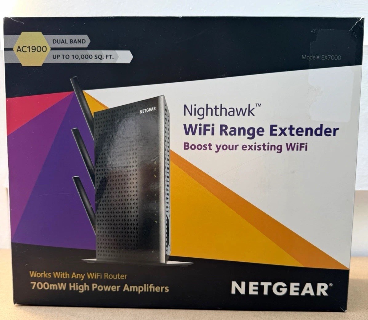 NETGEAR Nighthawk EX7000 AC1900 Dual-Band WiFi Range Extender 5-Port USB3