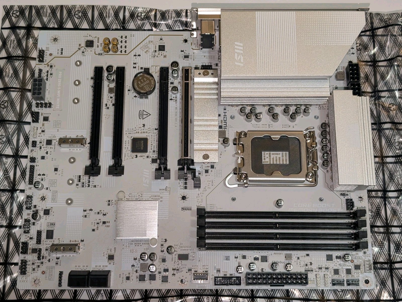 MSI PRO Z890-S WIFI WHITE ATX Motherboard — Tested MSI Prebuilt Pull