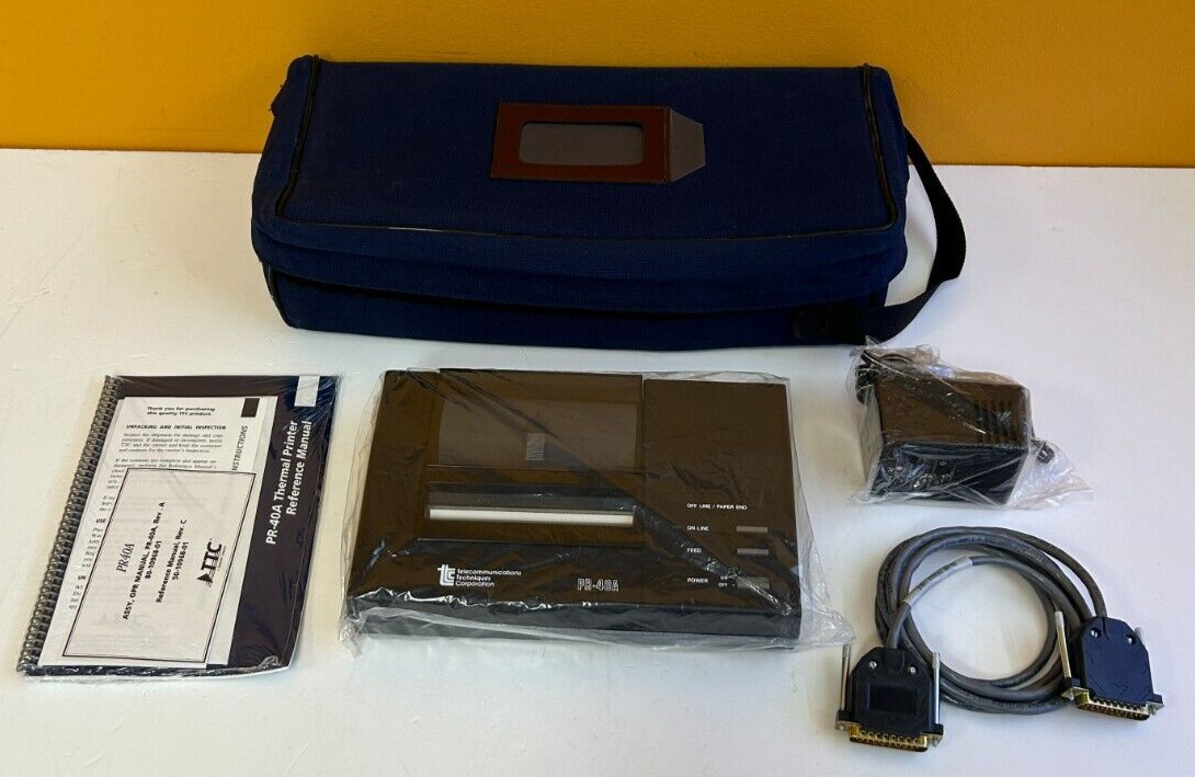 TTC PR-40A 9 x 7 Dot Matrix Font, RS-232 Interface, Thermal Printer. New + Case