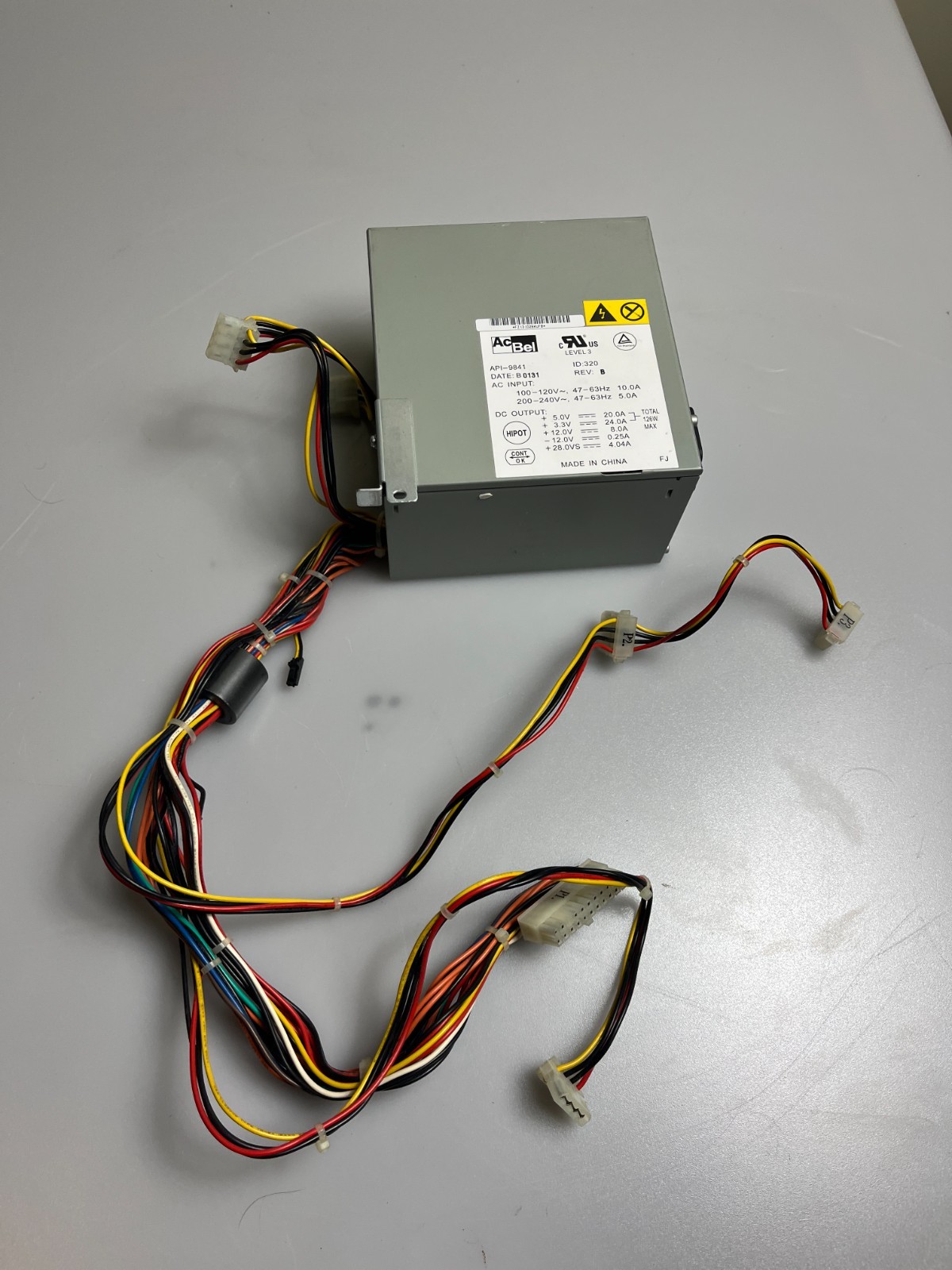 Apple Power Mac G4 Digital Audio AcBel API-9841 Rev B Power Supply PSU Tested