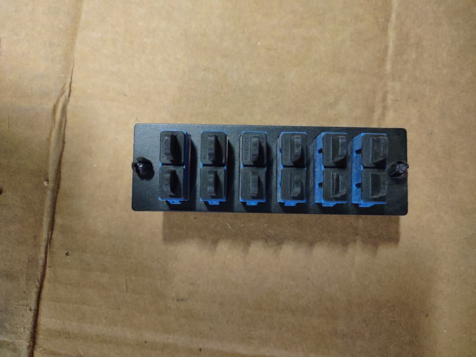 NEW Panduit FAP6WBUDSCZ Fiber Adapter Panel 6 Duplex SC Adapters NO BAG